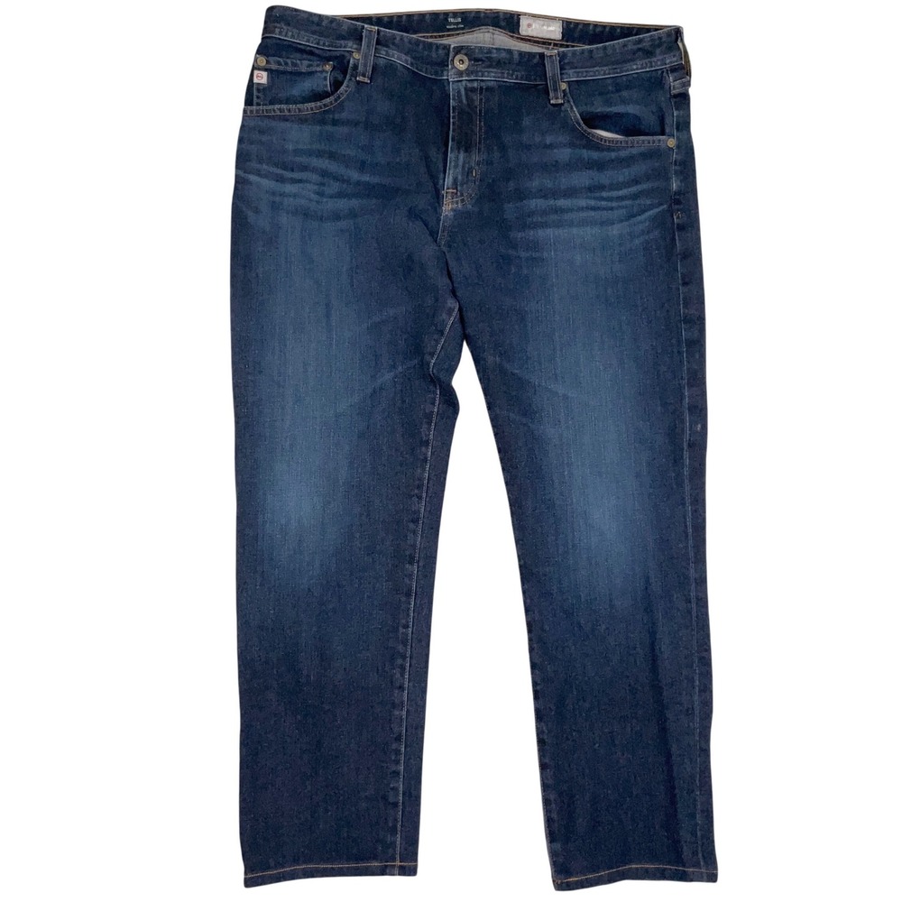 AG Adriano Goldschmied Jeans Mens 38W 34L Blue Tellis Slim Denim 360 Stretch
